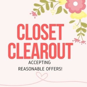 Closet clear out!! All reasonable offers accepted